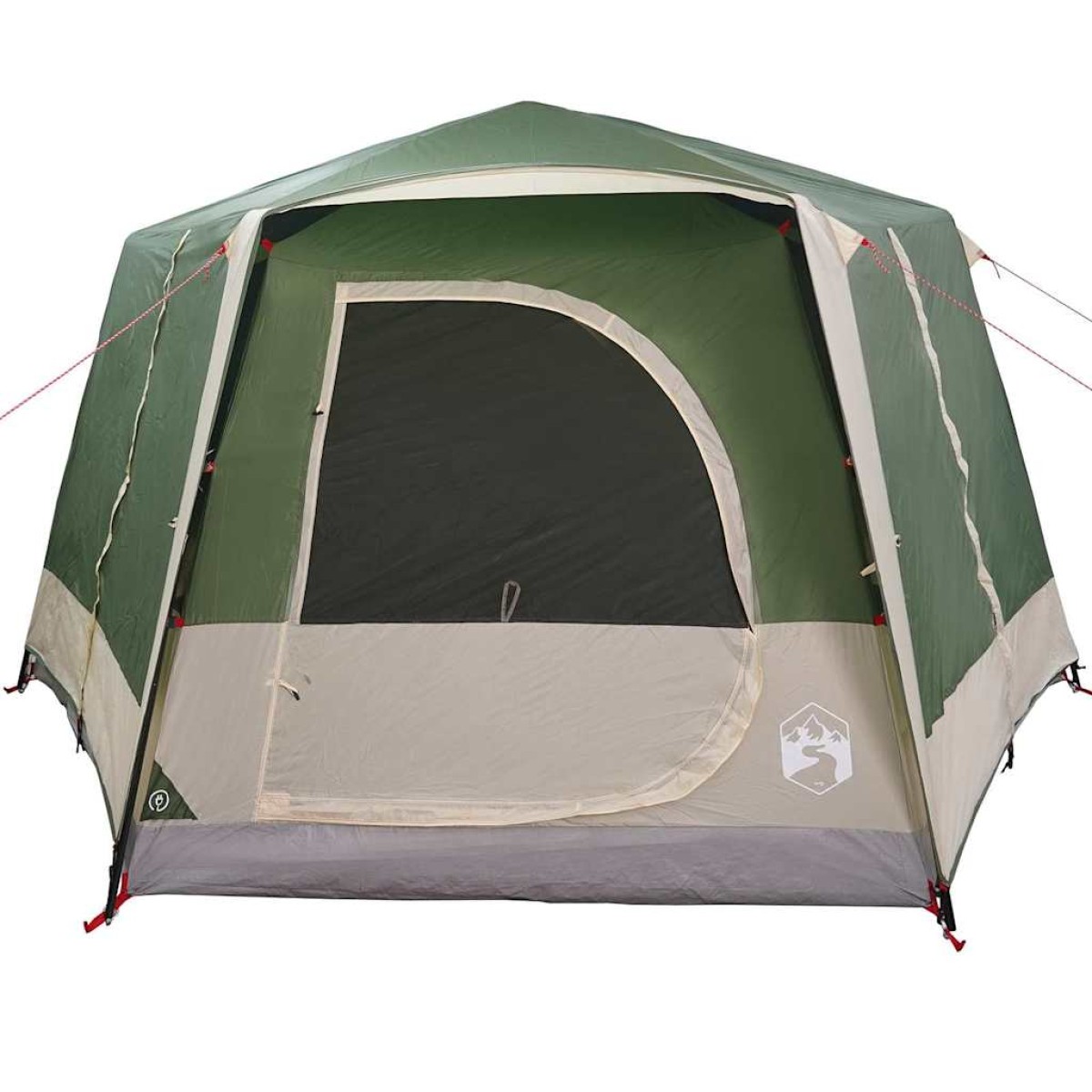 vidaXL Καμπίνα για 5 άτομα Πράσινο και Λευκό 333 x 317 x 194 εκ