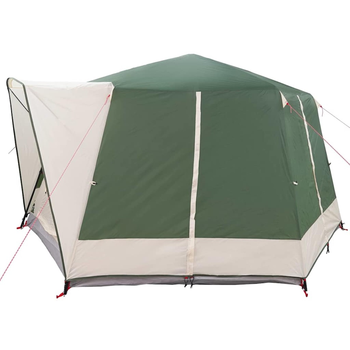 vidaXL Καμπίνα για 5 άτομα Πράσινο και Λευκό 333 x 317 x 194 εκ