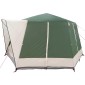 vidaXL Καμπίνα για 5 άτομα Πράσινο και Λευκό 333 x 317 x 194 εκ