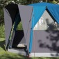 vidaXL Τέντα Καμπίνας 3 Ατόμων Μπλε και Γκρι 320 x 320 x 203 εκ