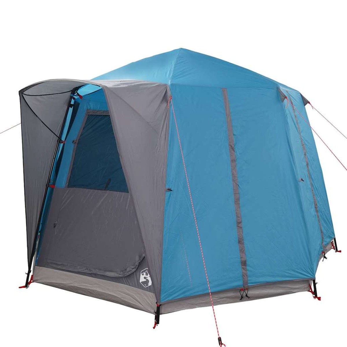 vidaXL Τέντα Καμπίνας 3 Ατόμων Μπλε και Γκρι 320 x 320 x 203 εκ