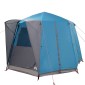 vidaXL Τέντα Καμπίνας 3 Ατόμων Μπλε και Γκρι 320 x 320 x 203 εκ