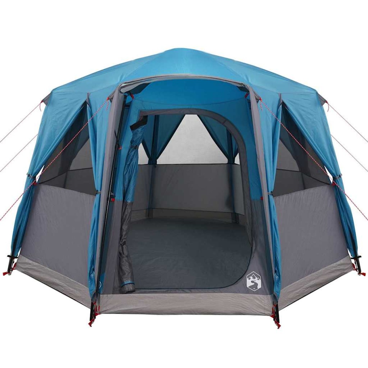 vidaXL Τέντα Καμπίνας 3 Ατόμων Μπλε και Γκρι 320 x 320 x 203 εκ