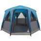 vidaXL Τέντα Καμπίνας 3 Ατόμων Μπλε και Γκρι 320 x 320 x 203 εκ