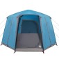 vidaXL Τέντα Καμπίνας 3 Ατόμων Μπλε και Γκρι 320 x 320 x 203 εκ