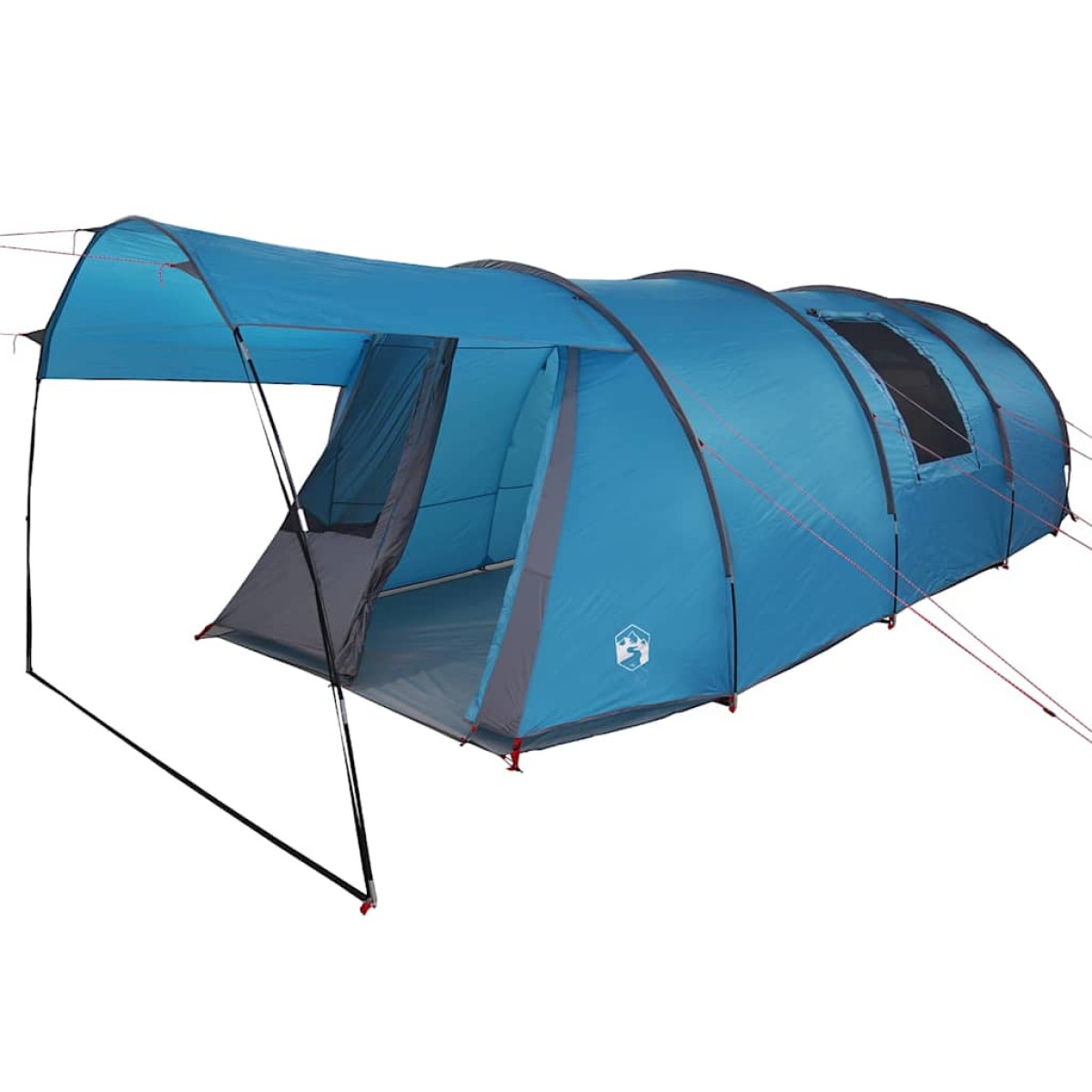 vidaXL Σκηνή Σήματος 4 Ατόμων Μπλε και Γκρι 740 x 370 x 220 εκ.