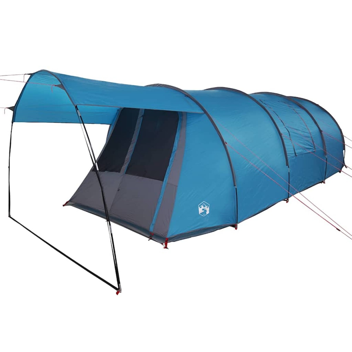 vidaXL Σκηνή Σήματος 4 Ατόμων Μπλε και Γκρι 740 x 370 x 220 εκ.