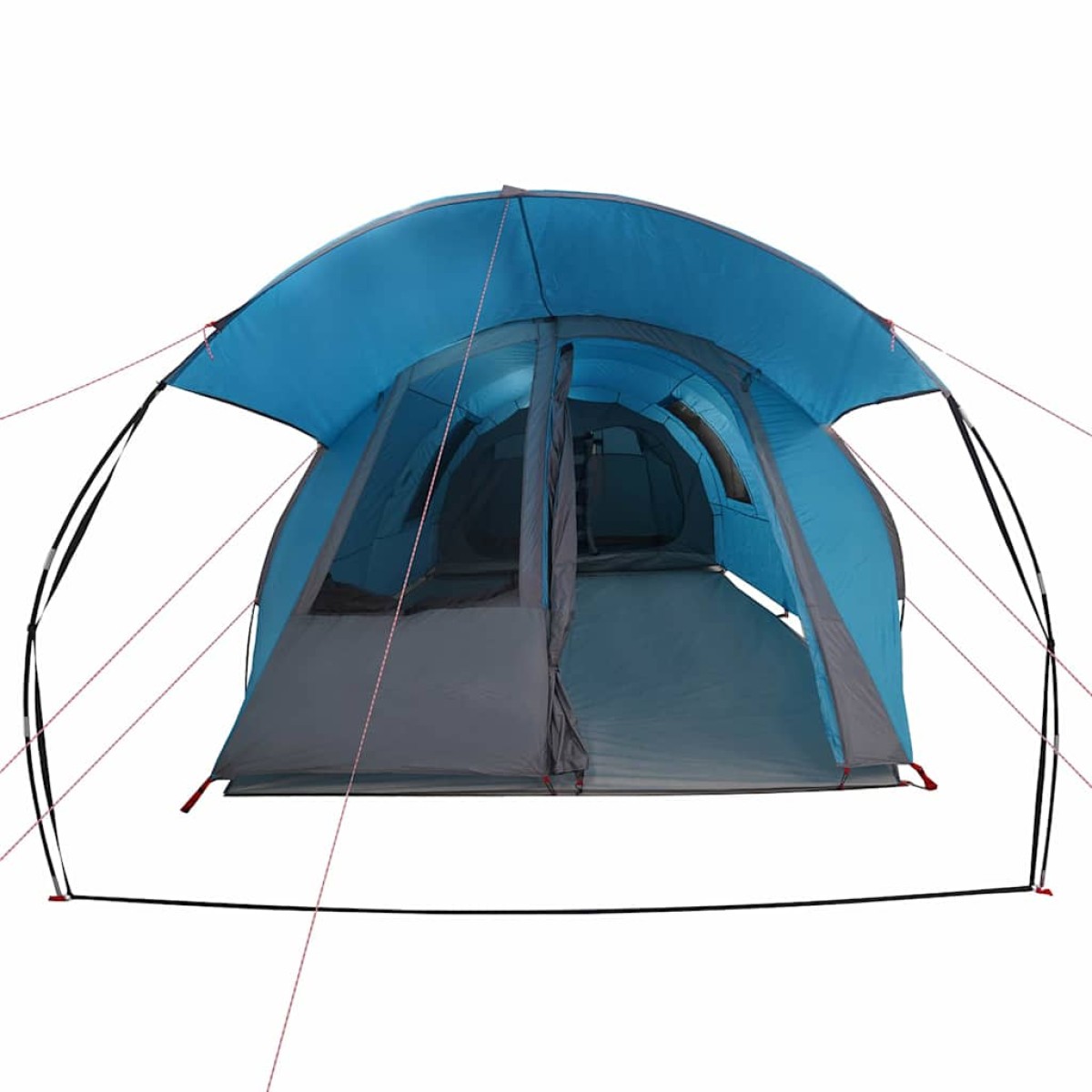 vidaXL Σκηνή Σήματος 4 Ατόμων Μπλε και Γκρι 740 x 370 x 220 εκ.