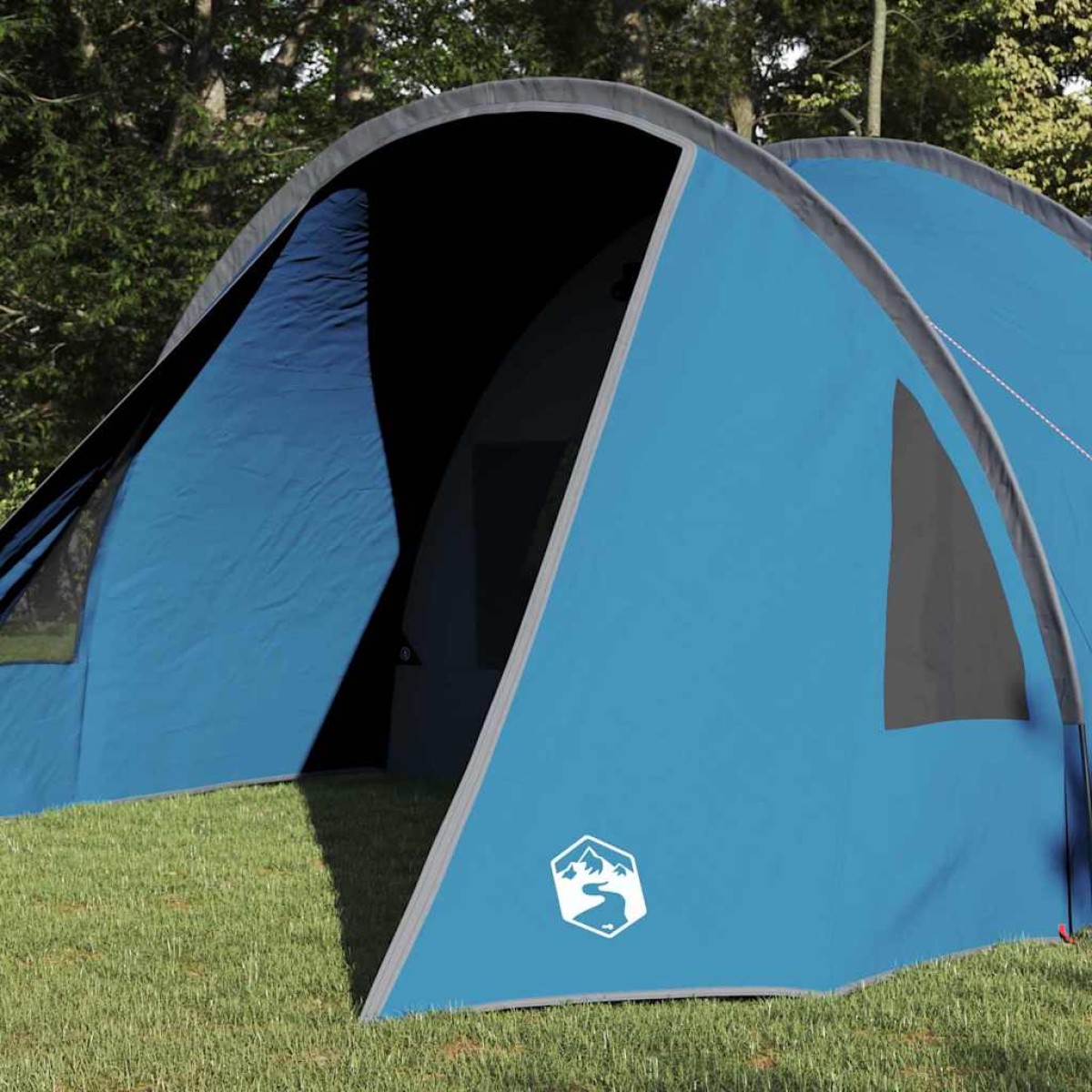 vidaXL Σκηνή Σήματος 4 Ατόμων Μπλε και Γκρι 778 x 356 x 210 εκ