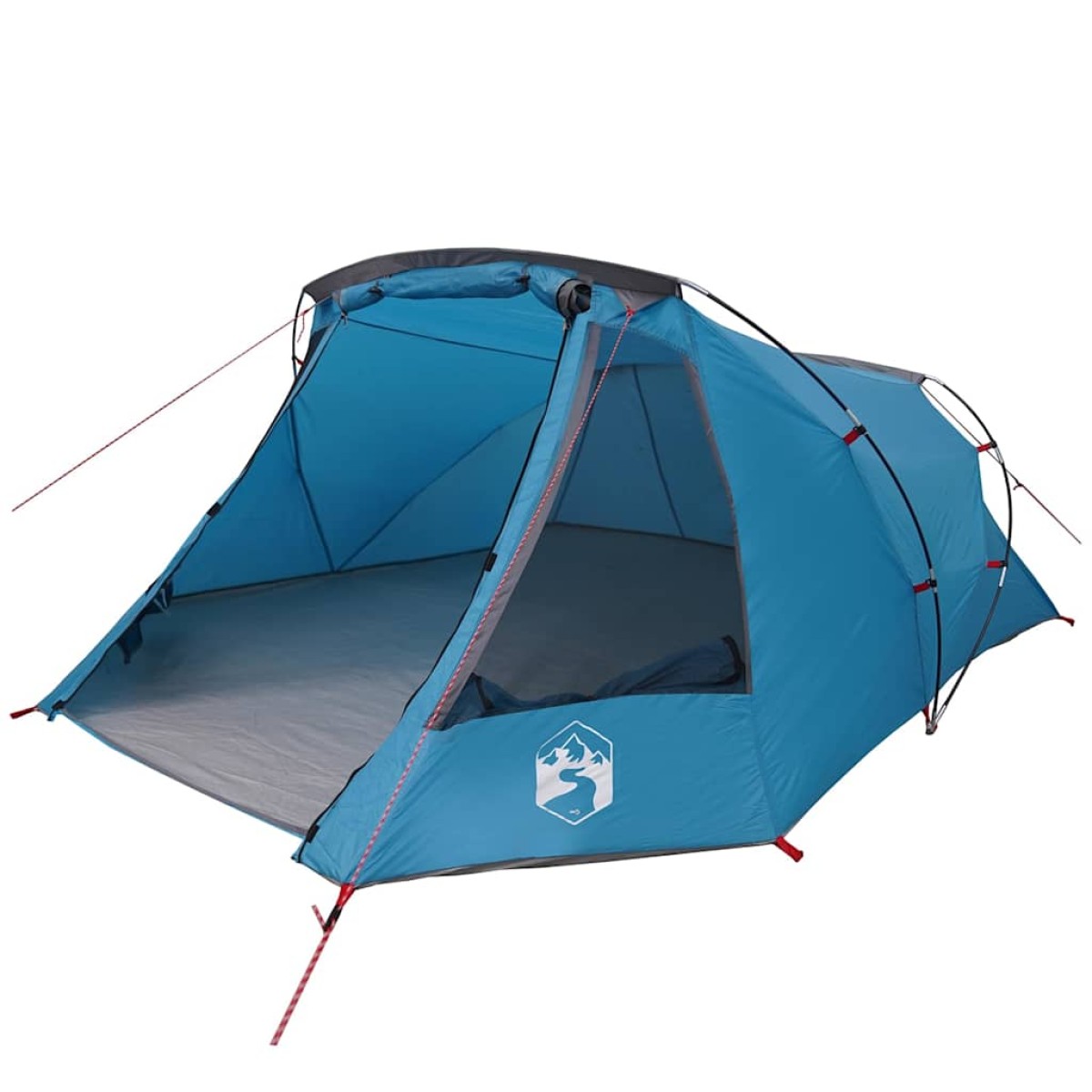 vidaXL Τέντα Τουνέλ 3-Ατόμων Μπλε και Γκρι 328 x 228 x 115 εκ.