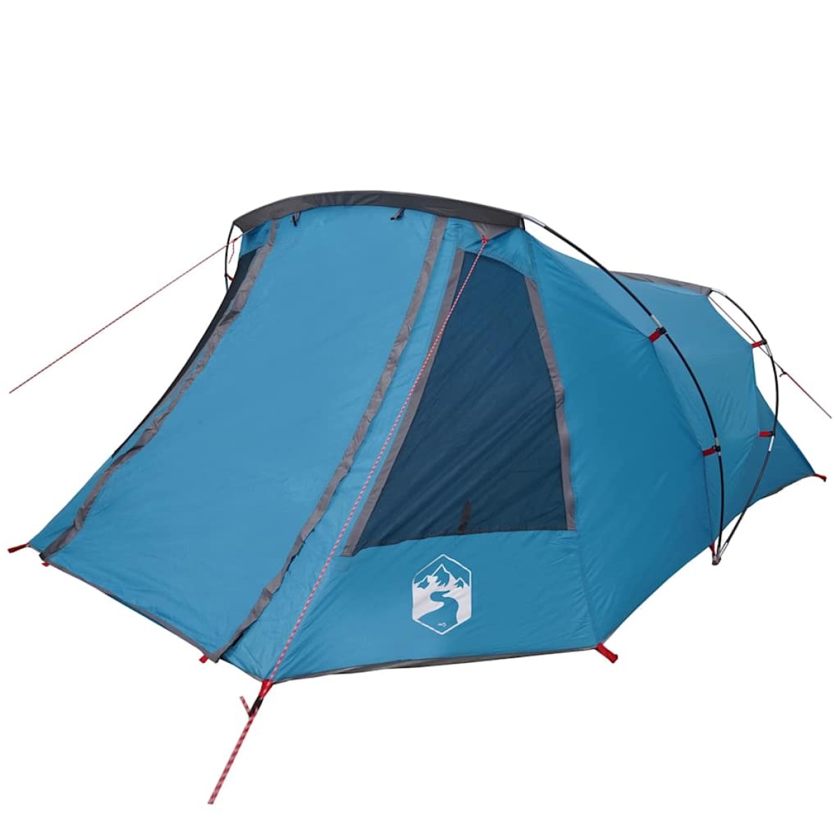 vidaXL Τέντα Τουνέλ 3-Ατόμων Μπλε και Γκρι 328 x 228 x 115 εκ.