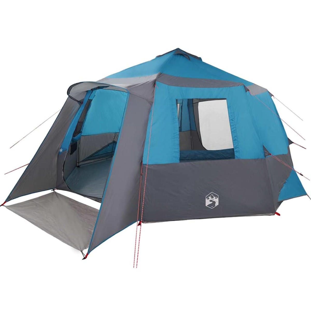 vidaXL Καμπίνα Σκηνή 12-Ατόμων Μπλε και Γκρι 500 x 500 x 294 εκ.