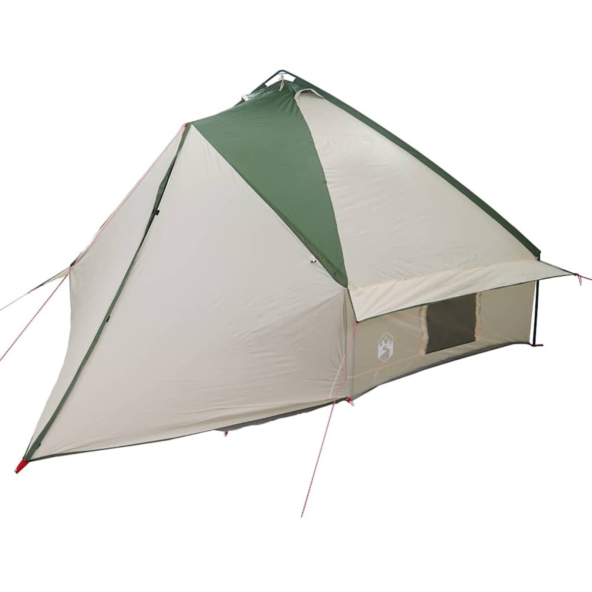 vidaXL Τέντα Teepee 10 Ατόμων 10 άτομο Πράσινο και Λευκό