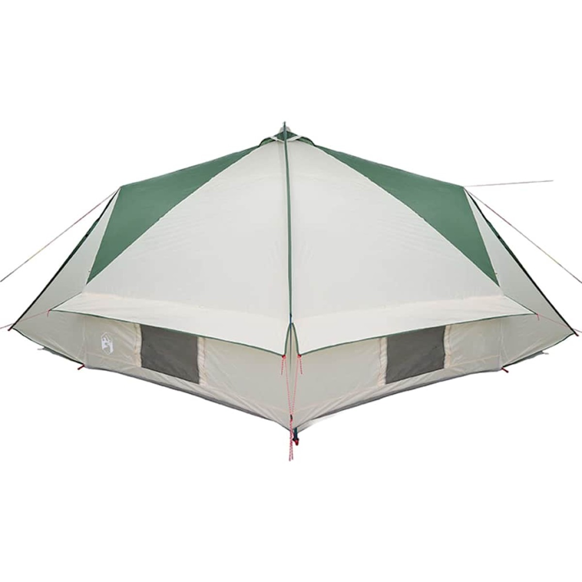 vidaXL Τέντα Teepee 10 Ατόμων 10 άτομο Πράσινο και Λευκό
