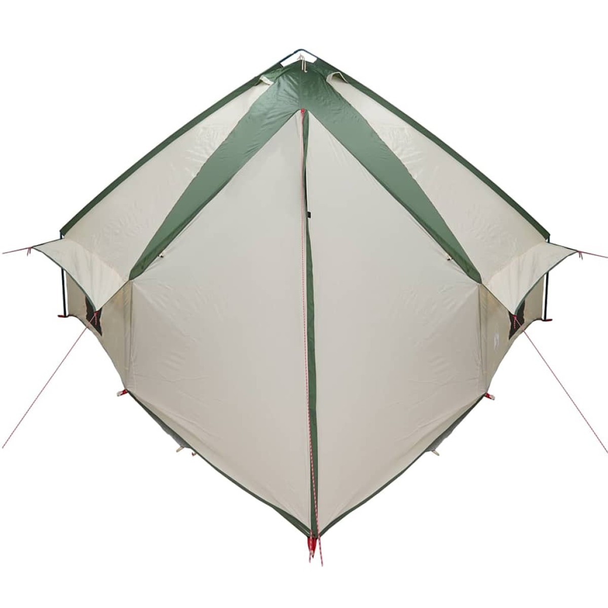 vidaXL Τέντα Teepee 10 Ατόμων 10 άτομο Πράσινο και Λευκό
