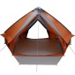 vidaXL Τέντα Teepee 10 Ατόμων 10 άτομο Γκρι και Πορτοκαλί