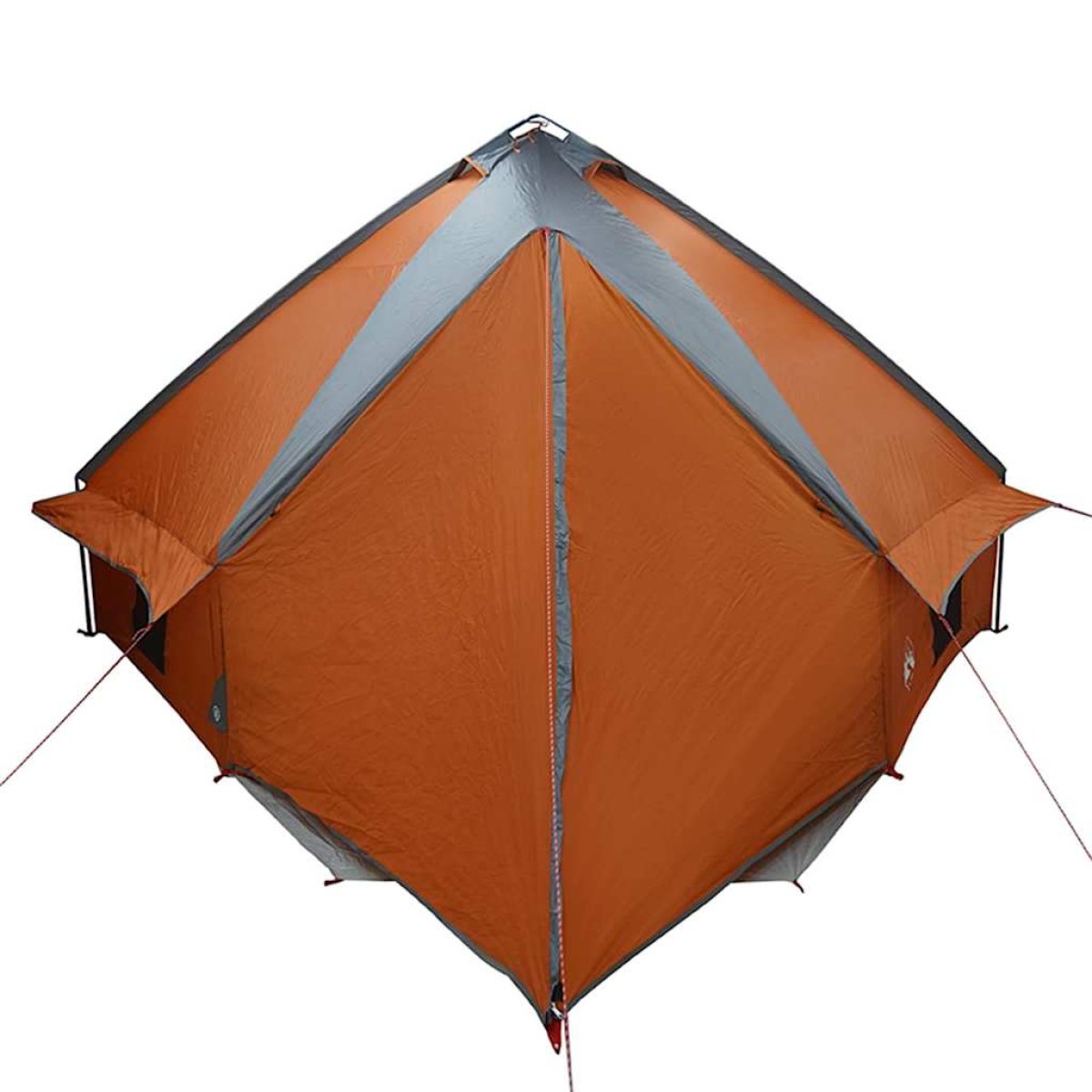 vidaXL Τέντα Teepee 10 Ατόμων 10 άτομο Γκρι και Πορτοκαλί