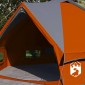 vidaXL Τέντα Τιπίνι 4-Ατόμων 4 άτομο Γκρι και Πορτοκαλί