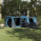 vidaXL Οικογενειακή σκηνή 20 ατόμων Μπλε και Γκρι 745 x 700 x 217 εκ.