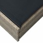 vidaXL Ξαπλώστρα Μπεζ 200.5 x 70 x 75 εκ συνθετικό ρατάν