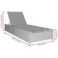 vidaXL Ξαπλώστρα Μπεζ 200.5 x 70 x 75 εκ συνθετικό ρατάν