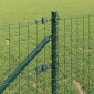 vidaXL Στήλη φράχτη με πείρο για το έδαφος 7 τμχ. Πράσινο