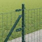vidaXL Κολώνα Φράχτη με Σκυρόδεμα 13 τμχ. Πράσινο