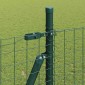 vidaXL Κολώνα Φράχτη με Σκυρόδεμα 7 τμχ. Πράσινο