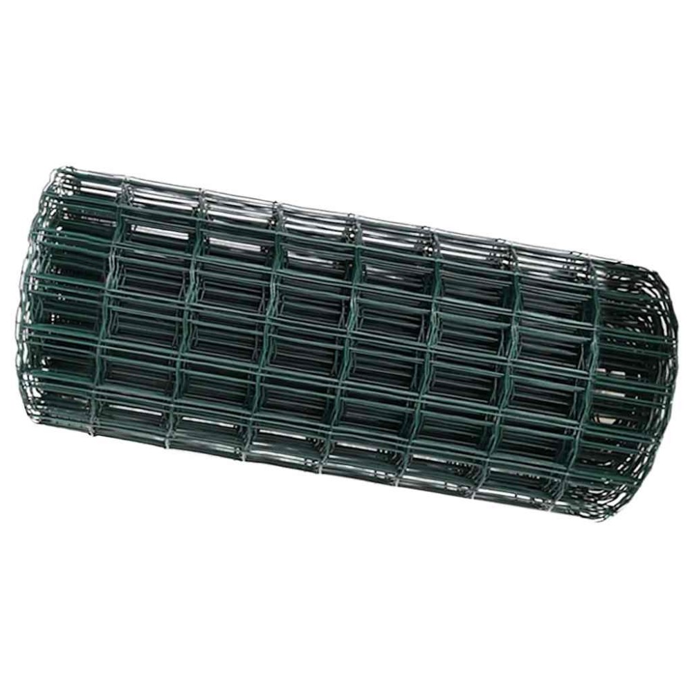 vidaXL Φράχτης Εuro 0,4 x 50 μ. Σίδηρος με επικάλυψη PVC Πράσινο
