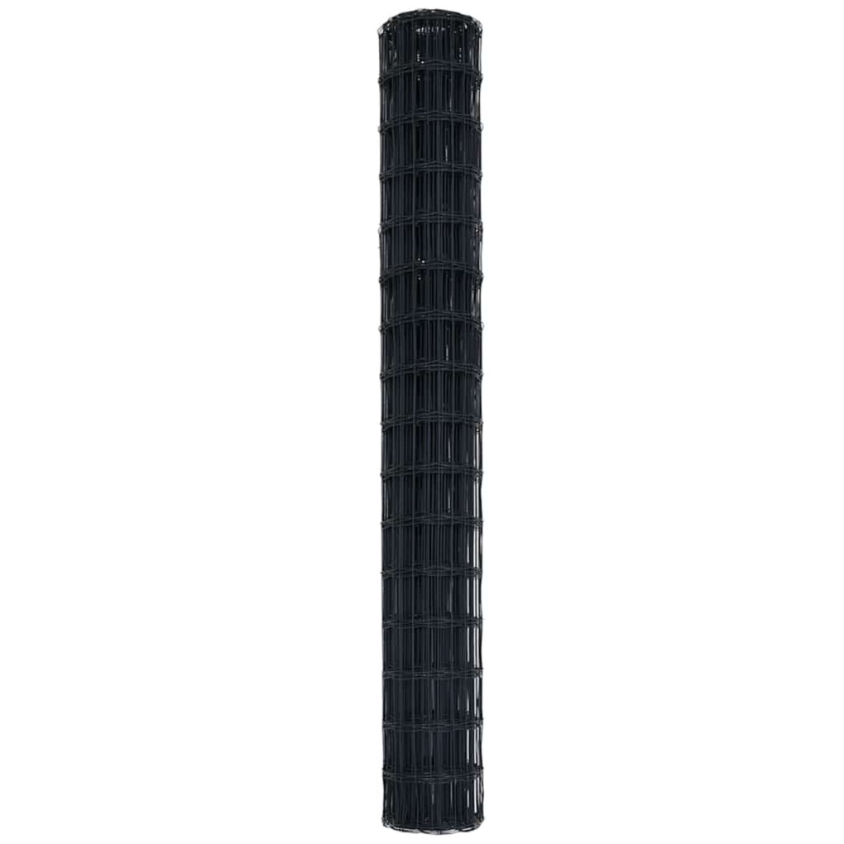 vidaXL Φράχτης Εuro 1,5 x 10 m Σίδηρος με επικάλυψη PVC Γκρι