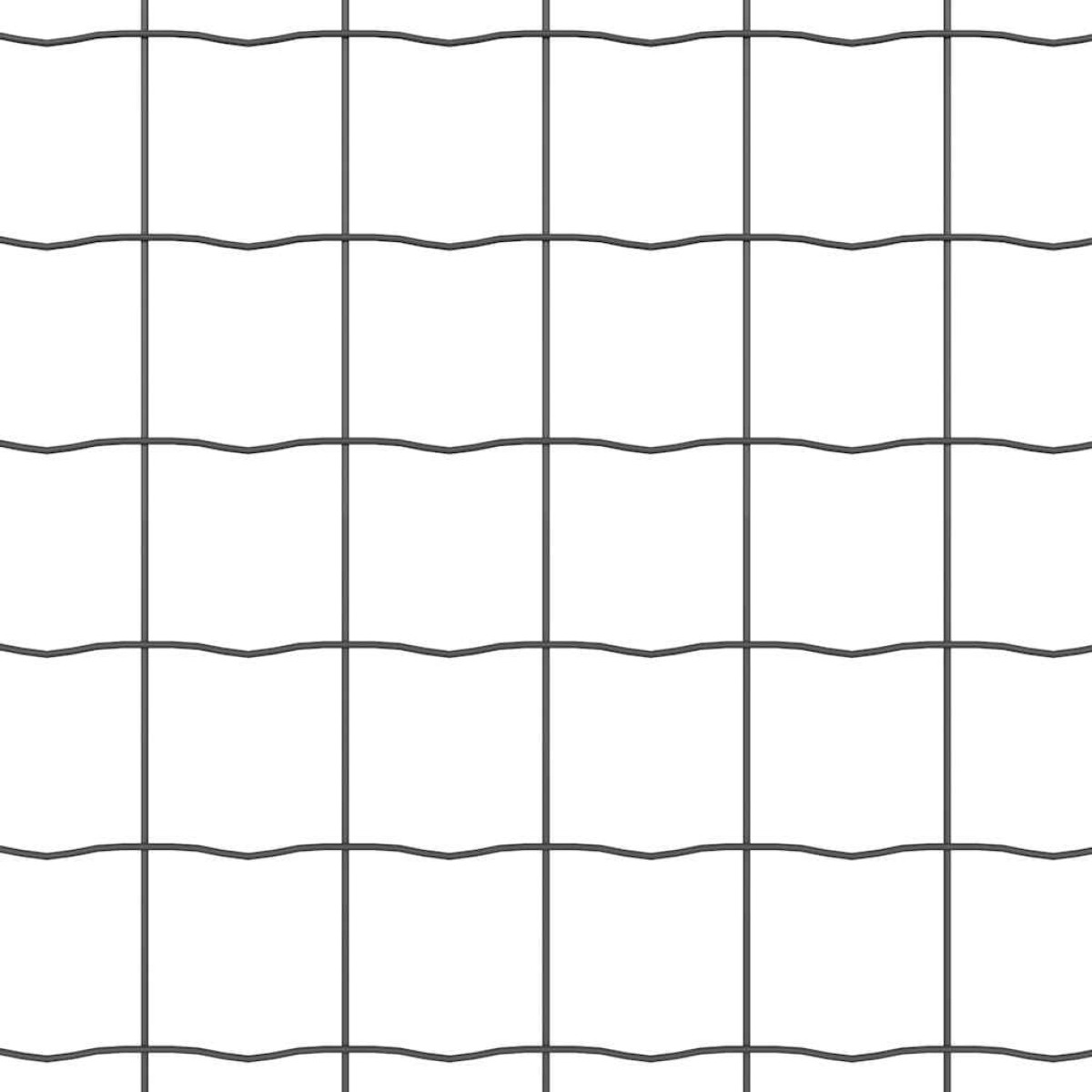 vidaXL Φράχτης Εuro 0,8 x 25 m Σίδηρος με επικάλυψη PVC Γκρι