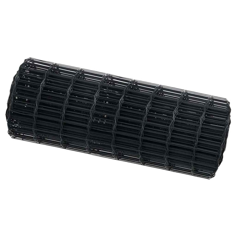 vidaXL Φράχτης Εuro 0,4 x 50 μ. Σίδηρος με επικάλυψη PVC Γκρι