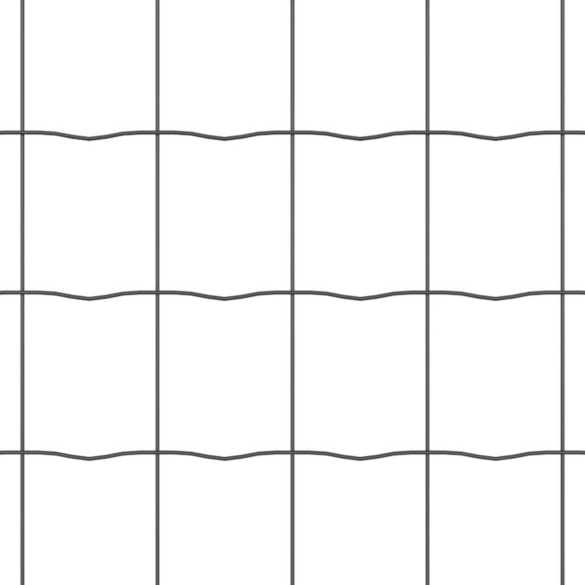 vidaXL Φράχτης Εuro 0,4 x 50 μ. Σίδηρος με επικάλυψη PVC Γκρι