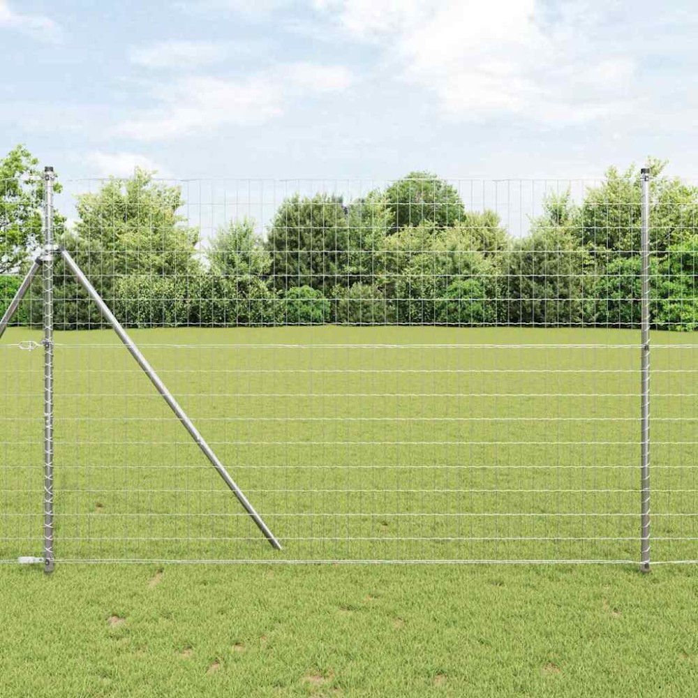 vidaXL Φράχτης Εuro 1,5 x 10 m Σίδηρος με επικάλυψη PVC