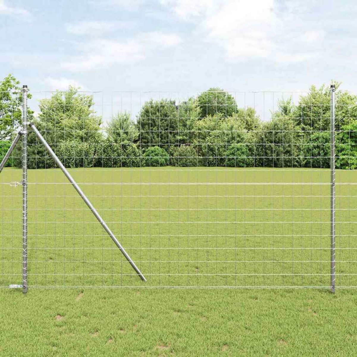 vidaXL Φράχτης Εuro 1,5 x 10 m Σίδηρος με επικάλυψη PVC