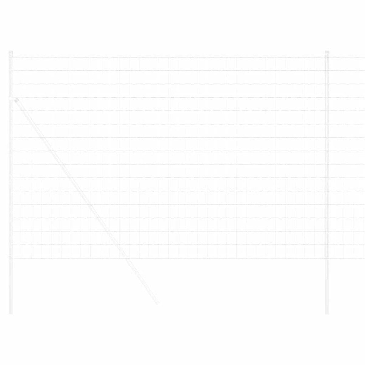 vidaXL Φράχτης Εuro 1,5 x 10 m Σίδηρος με επικάλυψη PVC