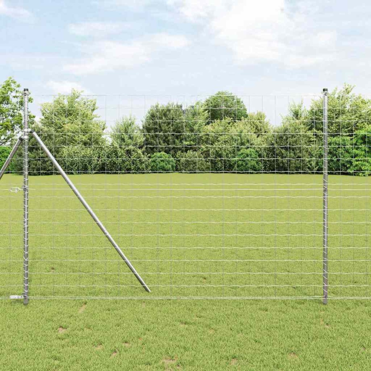 vidaXL Φράχτης Εuro 1,6 x 10 m Σίδηρος με επικάλυψη PVC
