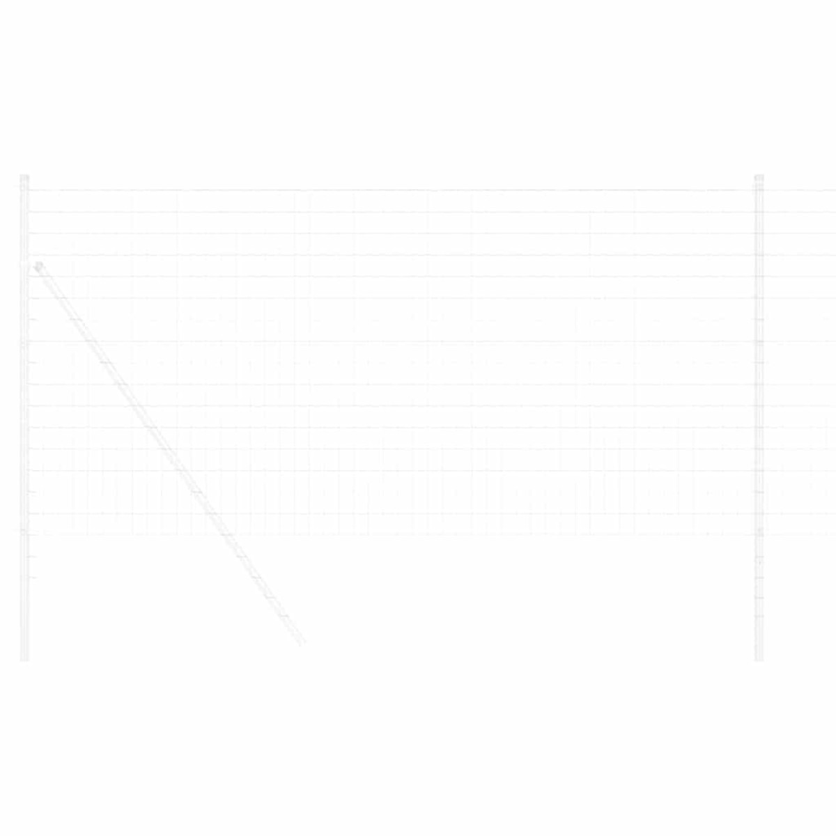 vidaXL Φράχτης Εuro 1 x 25 m Σίδηρος με επικάλυψη PVC