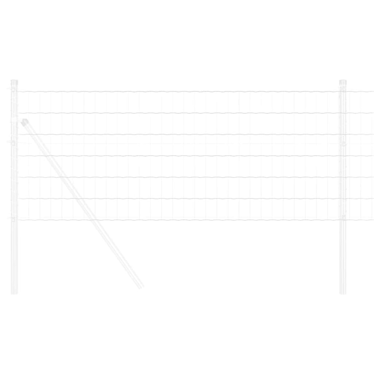 vidaXL Φράχτης Εuro 0,8 x 25 m Σίδηρος με επικάλυψη PVC