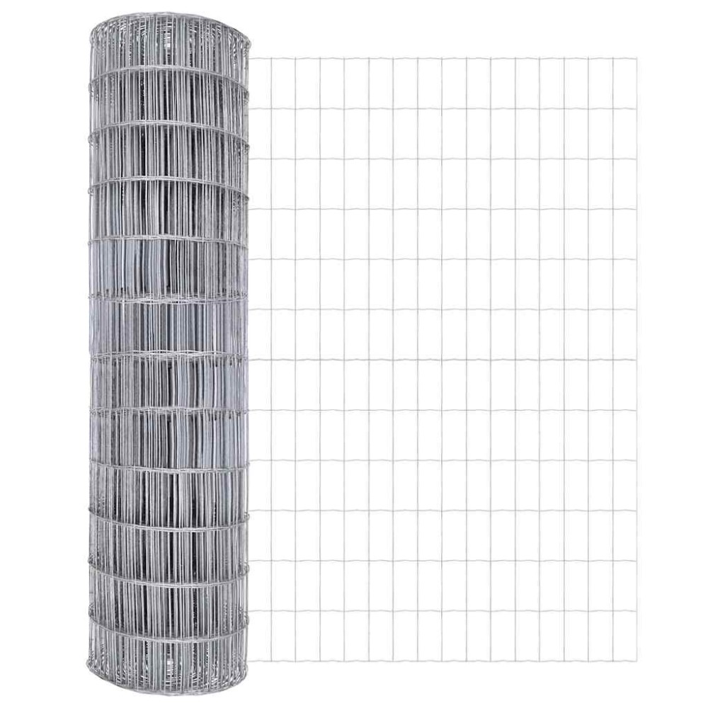 vidaXL Φράχτης Εuro 1 x 25 m Σίδηρος με επικάλυψη PVC