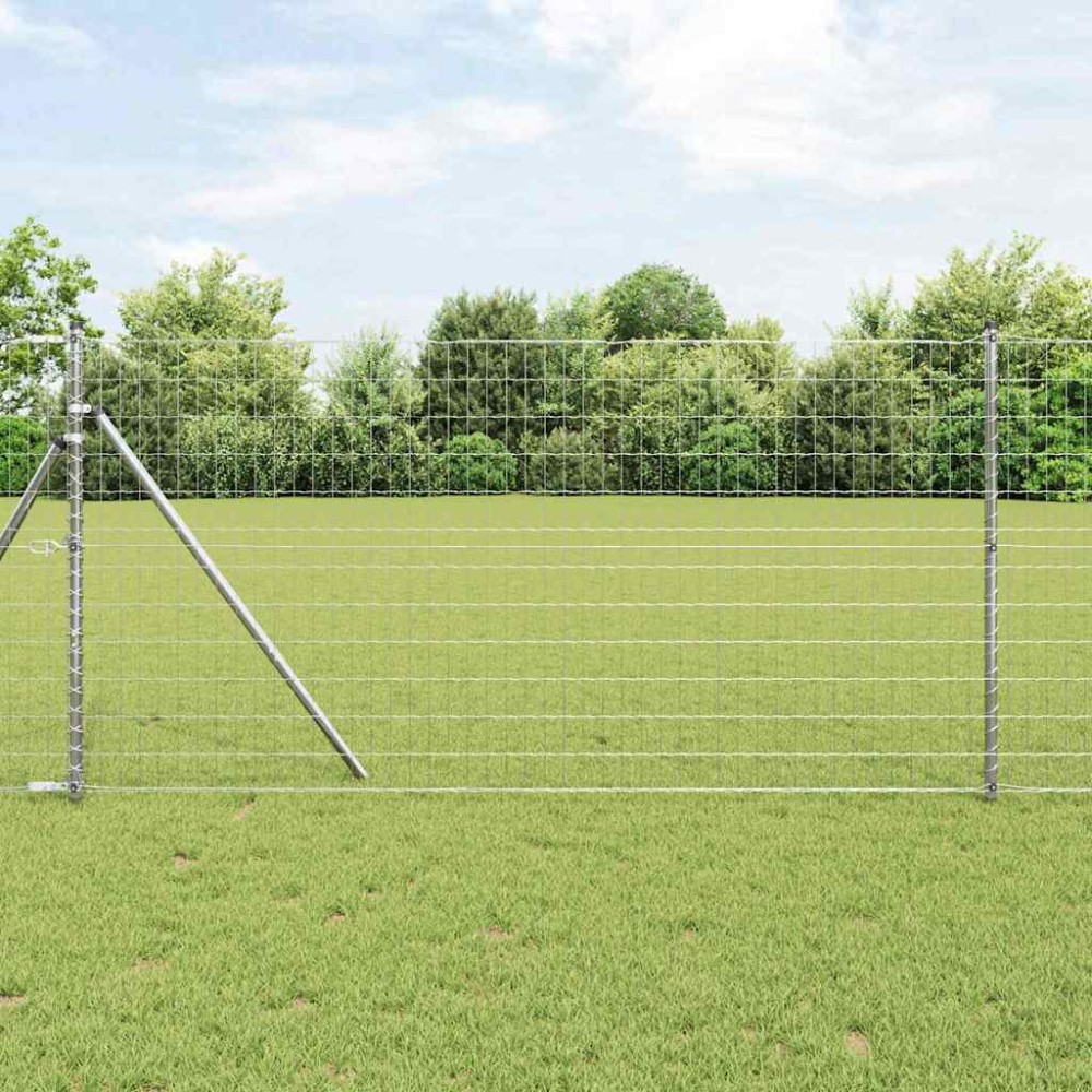 vidaXL Φράχτης Εuro 1 x 25 m Σίδηρος με επικάλυψη PVC