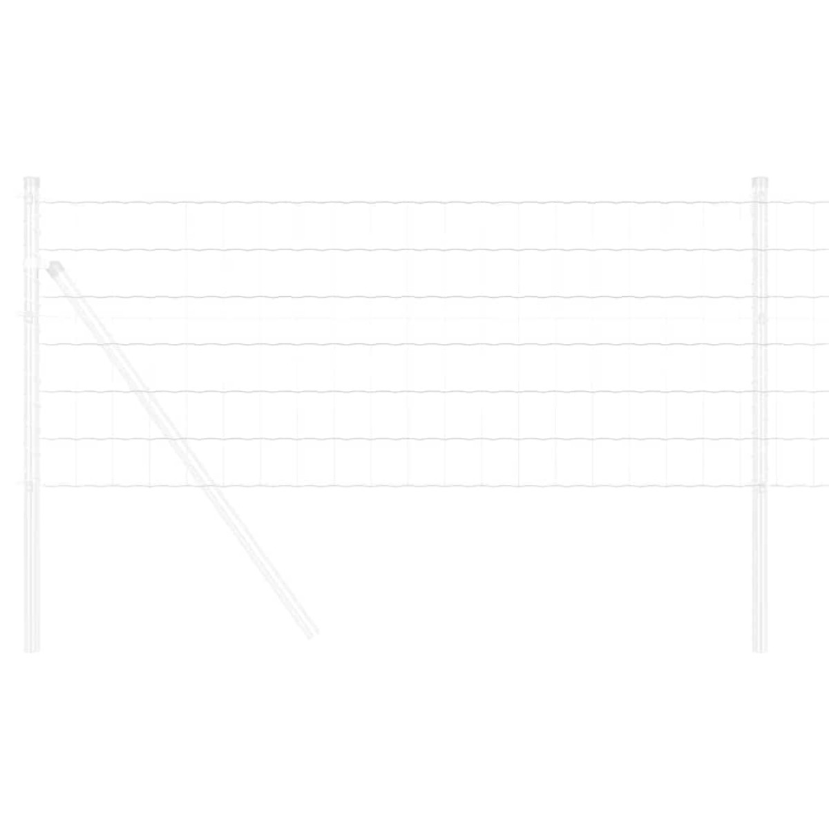 vidaXL Φράχτης Εuro 0,8 x 25 m Σίδηρος με επικάλυψη PVC