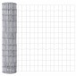 vidaXL Φράχτης Εuro 1 x 25 m Σίδηρος με επικάλυψη PVC