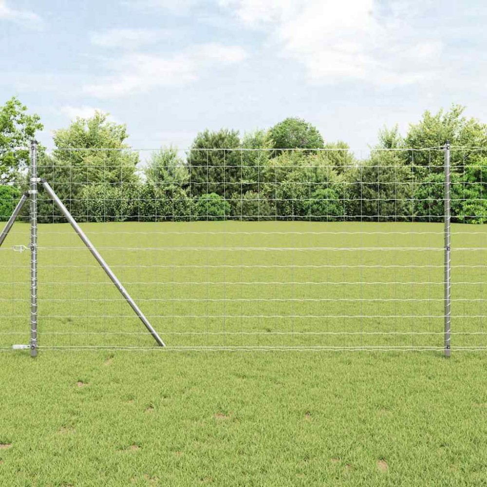vidaXL Φράχτης Εuro 1 x 25 m Σίδηρος με επικάλυψη PVC