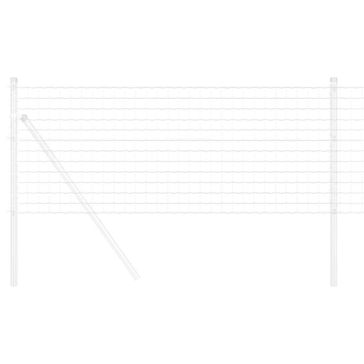 vidaXL Φράχτης Εuro 0,4 x 50 μ. Σίδηρος με επικάλυψη PVC