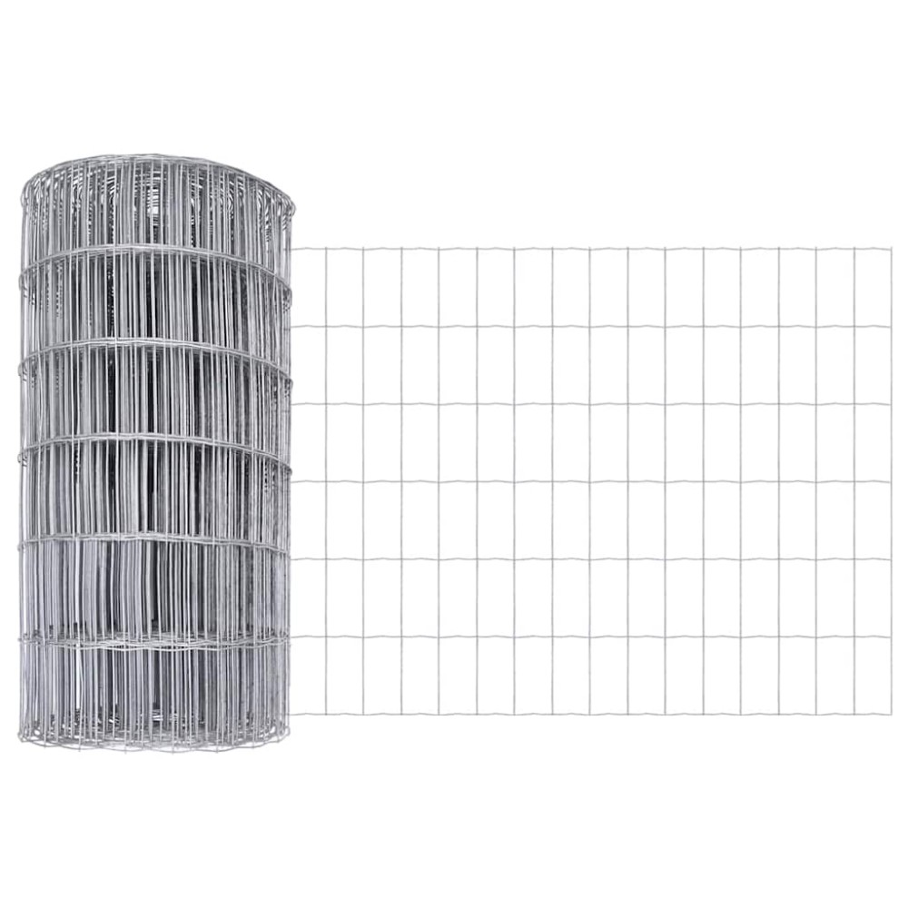 vidaXL Φράχτης Εuro 0,6 x 50 μ. Σίδηρος με επικάλυψη PVC