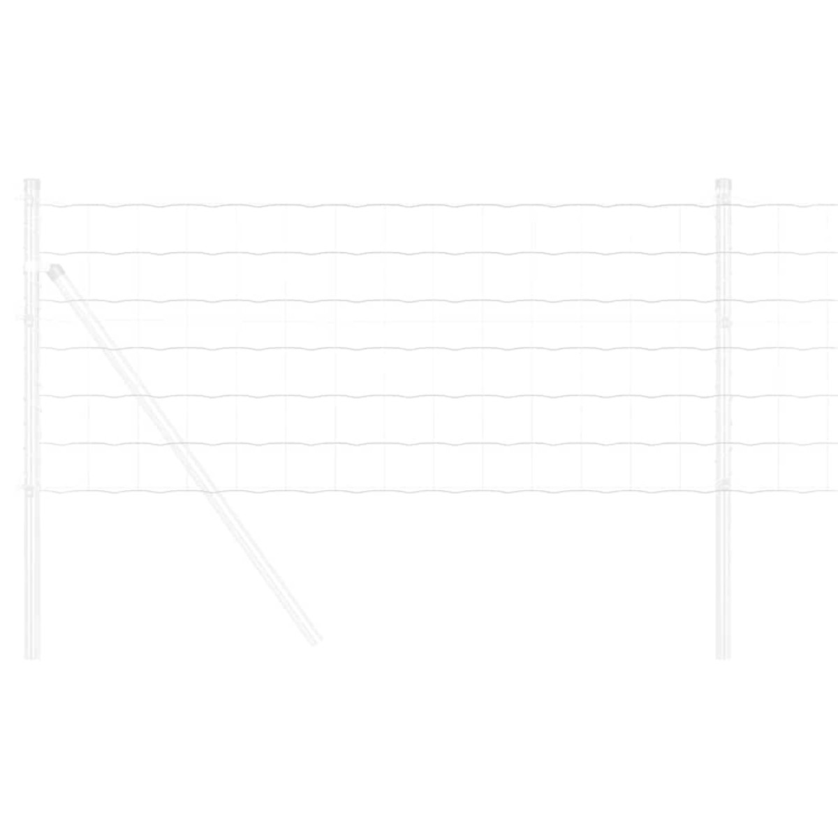 vidaXL Φράχτης Εuro 0,4 x 50 μ. Σίδηρος με επικάλυψη PVC