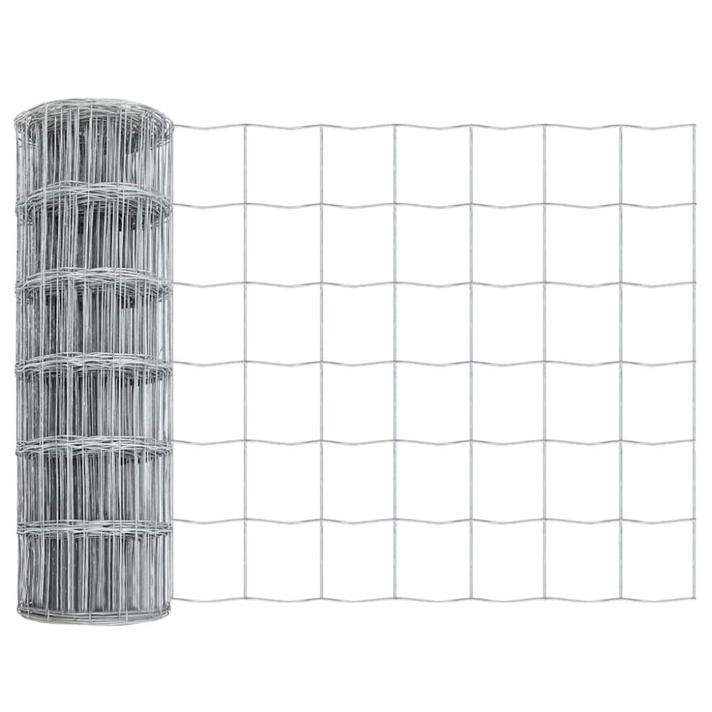 vidaXL Φράχτης Εuro 0,6 x 50 μ. Σίδηρος με επικάλυψη PVC
