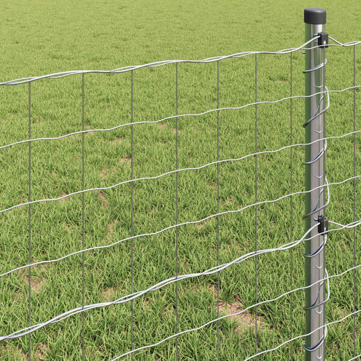 vidaXL Φράχτης Εuro 0,8 x 10 m Σίδηρος με επικάλυψη PVC