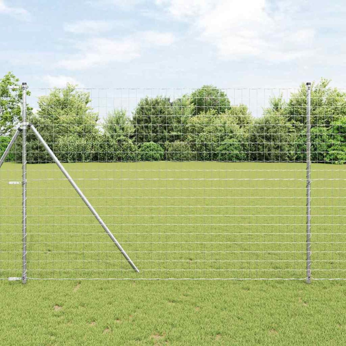 vidaXL Φράχτης Εuro 1,5 x 10 m Σίδηρος με επικάλυψη PVC